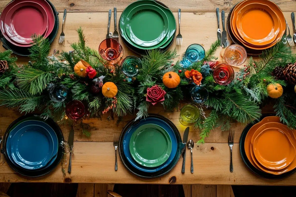 Art de la table : une table de fête éco-chic