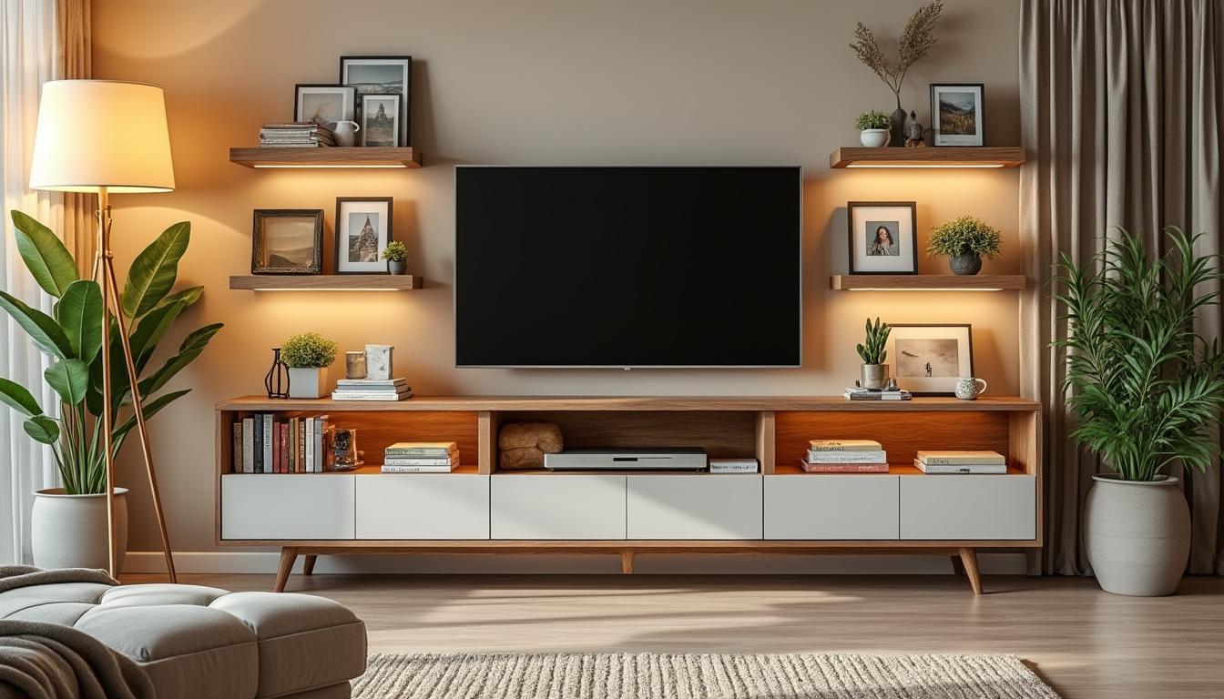 découvrez des idées modernes pour aménager un meuble tv devant une fenêtre. optimisez votre espace tout en apportant style et luminosité à votre salon grâce à nos inspirations créatives.