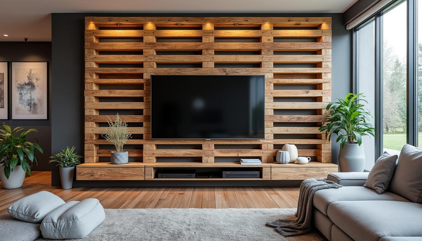 découvrez comment fabriquer une paroi tv originale avec des palettes, alliant praticité et esthétique moderne. suivez nos astuces pour sublimer votre intérieur tout en réutilisant des matériaux écologiques.