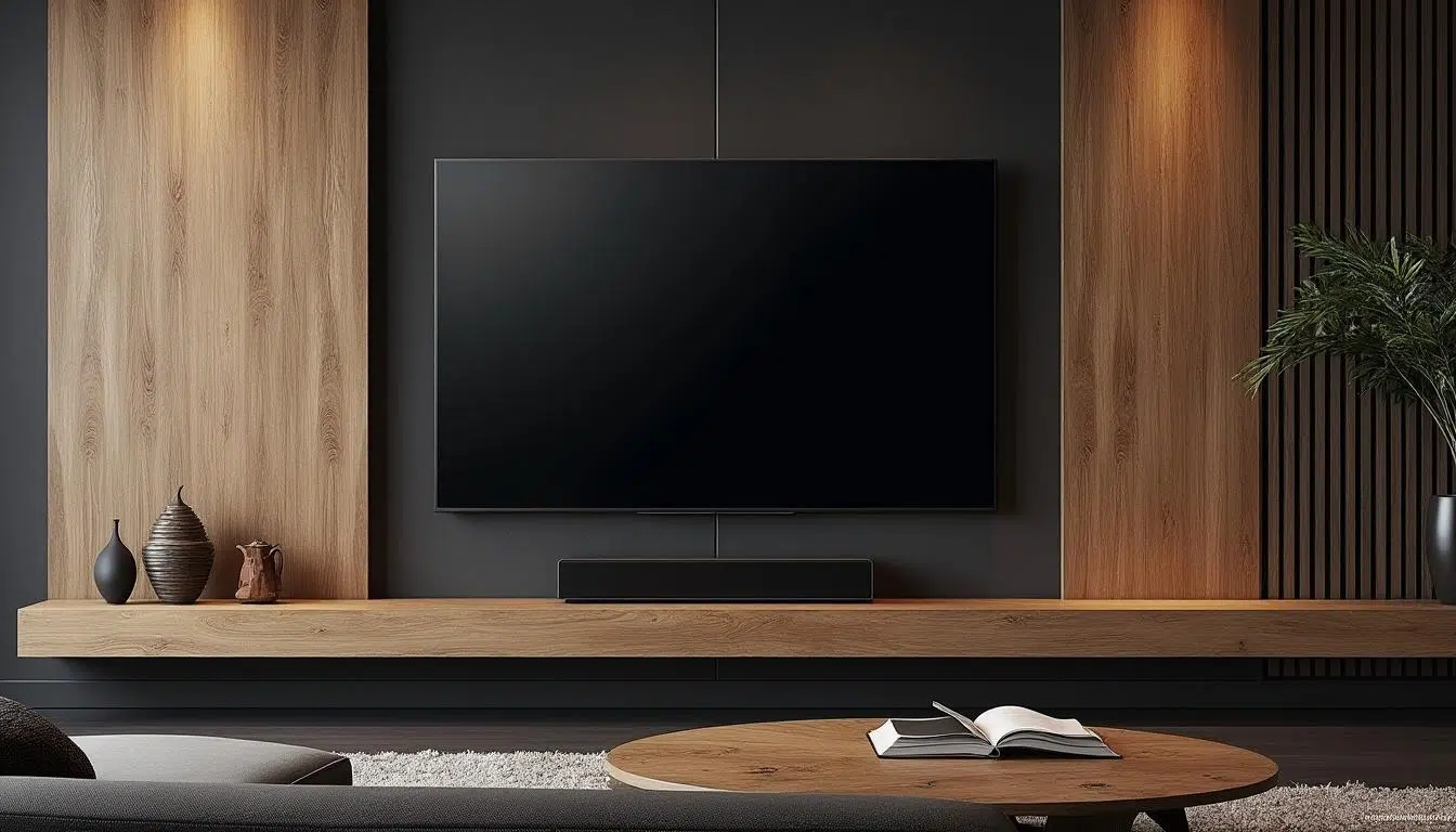 découvrez comment créer un mur tv spectaculaire avec une palette noire, un choix audacieux qui allie élégance et modernité. inspirez-vous des dernières tendances et transformez votre espace de vie en un lieu chic et accueillant.