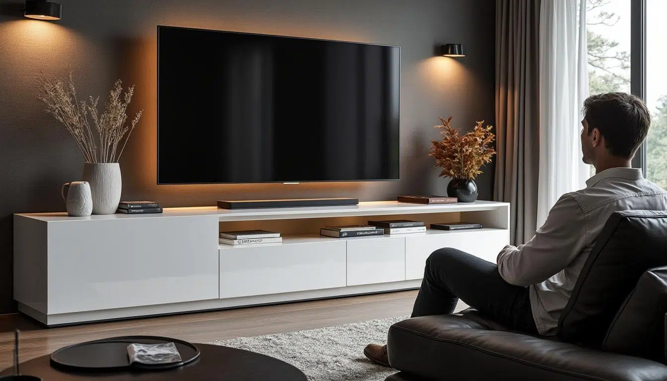 découvrez les avantages d'intégrer un meuble tv design blanc laqué cavalli dans votre intérieur. alliant élégance et modernité, ce meuble transforme votre espace tout en offrant fonctionnalité et style. apportez une touche raffinée à votre décoration avec ce choix incontournable.