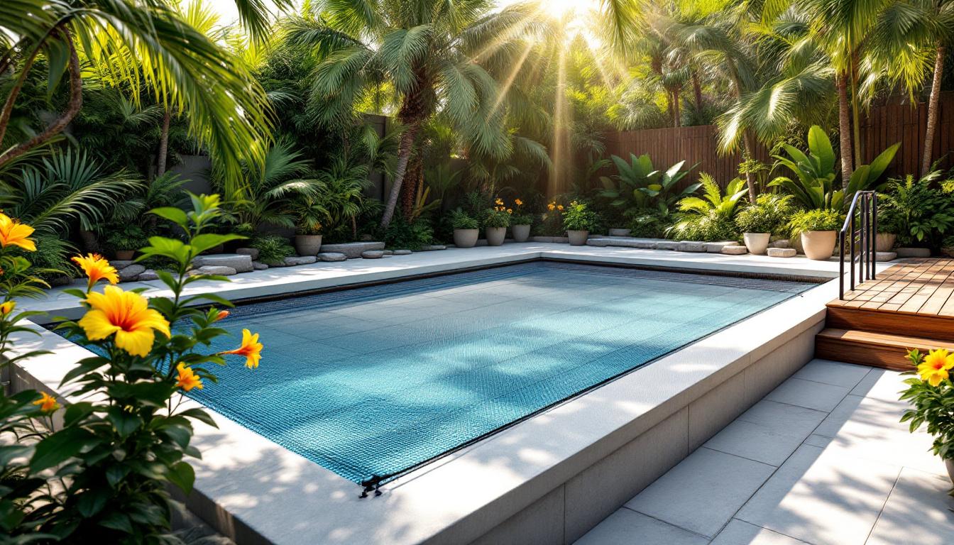 découvrez comment un filet de sécurité pour piscine protège vos animaux et vous garantit un été serein et sans souci.