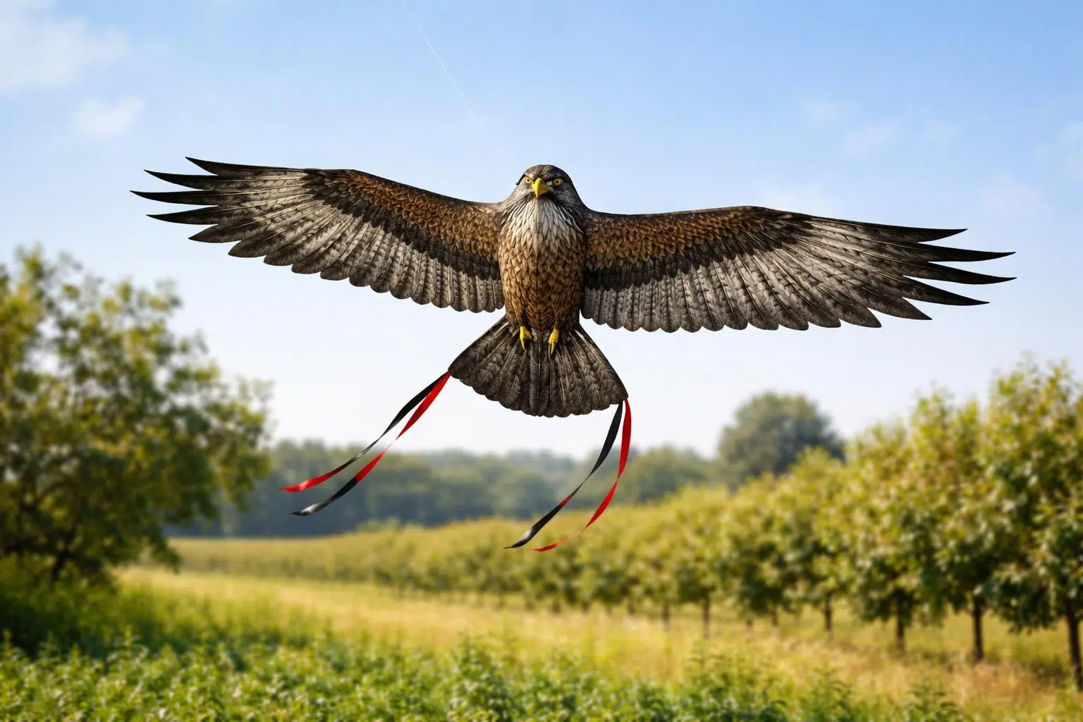 découvrez le cerf-volant effaroucheur rapace, une solution visuelle efficace pour éloigner les oiseaux et protéger vos cultures ou espaces extérieurs en toute simplicité.