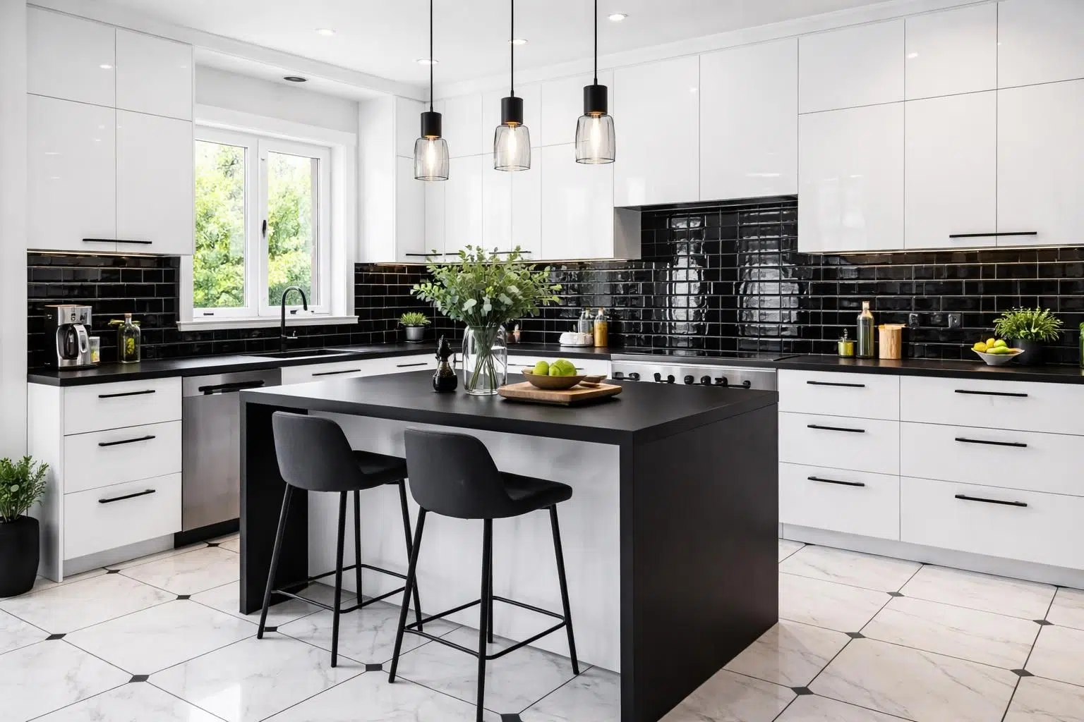 découvrez comment réussir le contraste parfait avec une déco cuisine blanche et noire. astuces et idées pour un intérieur moderne et élégant chez vous.