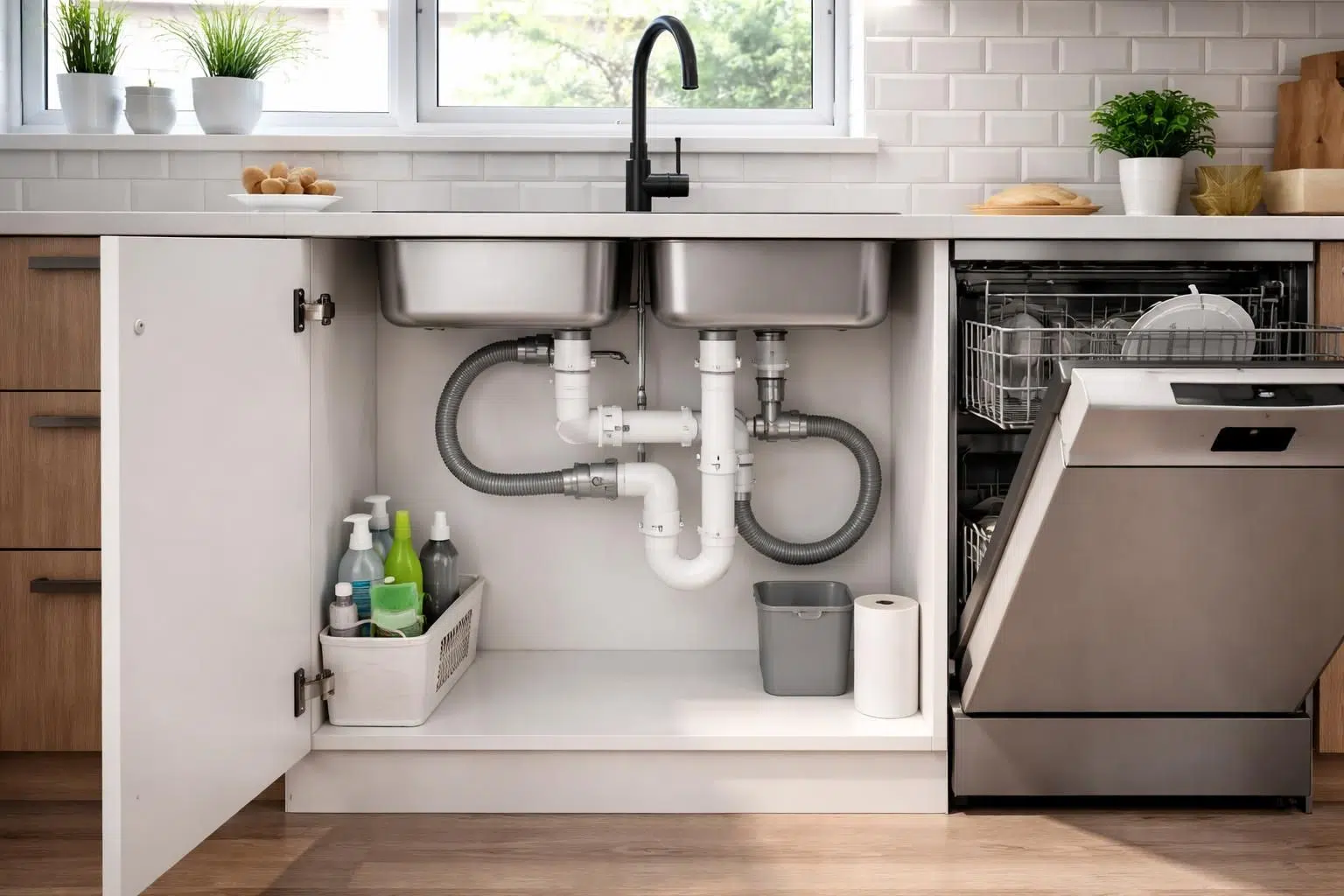 découvrez pourquoi un schéma d'évacuation bien conçu pour votre évier et lave-vaisselle est essentiel pour éviter les problèmes d'humidité et assurer le bon fonctionnement de votre installation sanitaire.