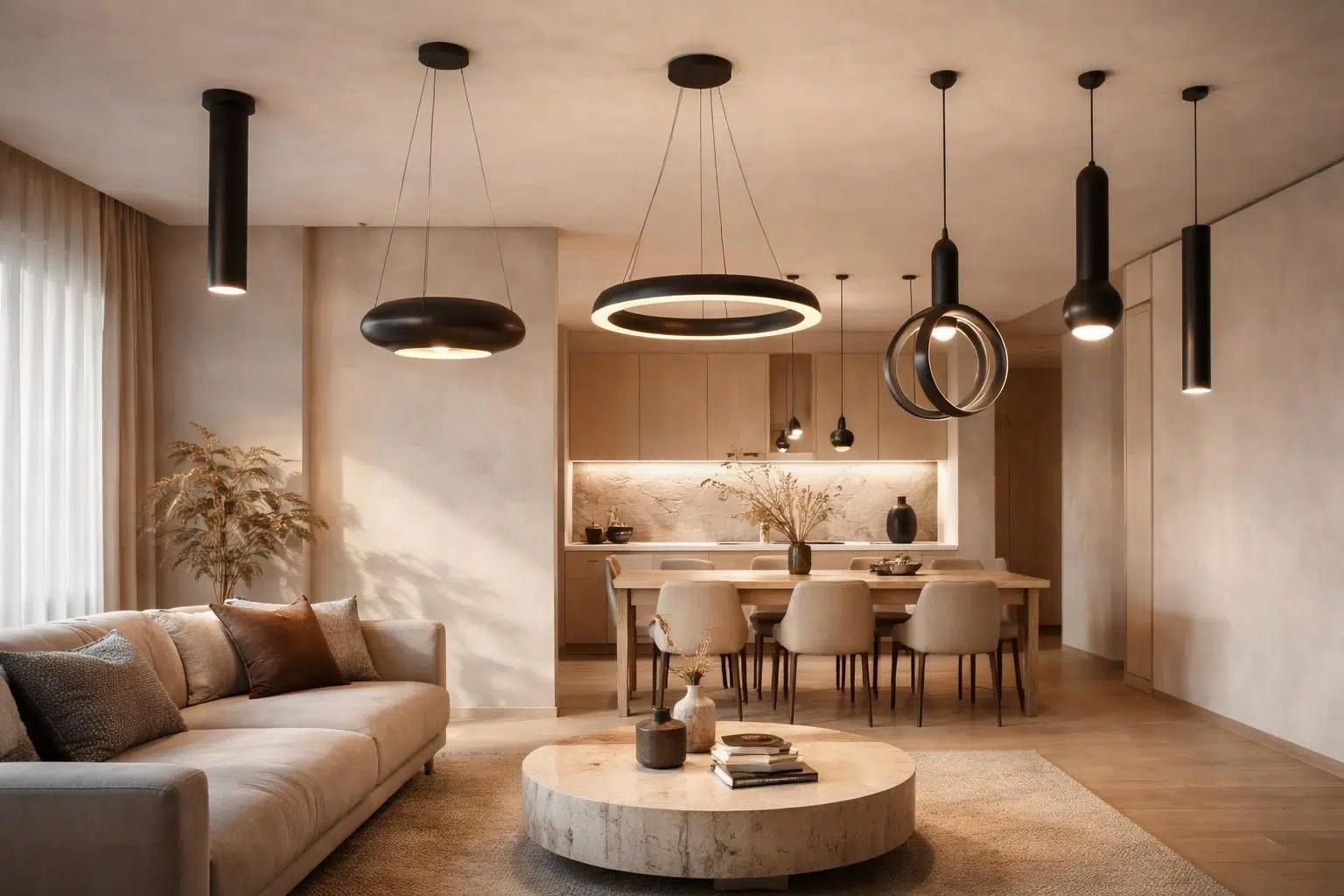apportez une touche d'élégance moderne à votre intérieur grâce à nos suspensions noires au design contemporain, alliant style et fonctionnalité pour sublimer chaque pièce.