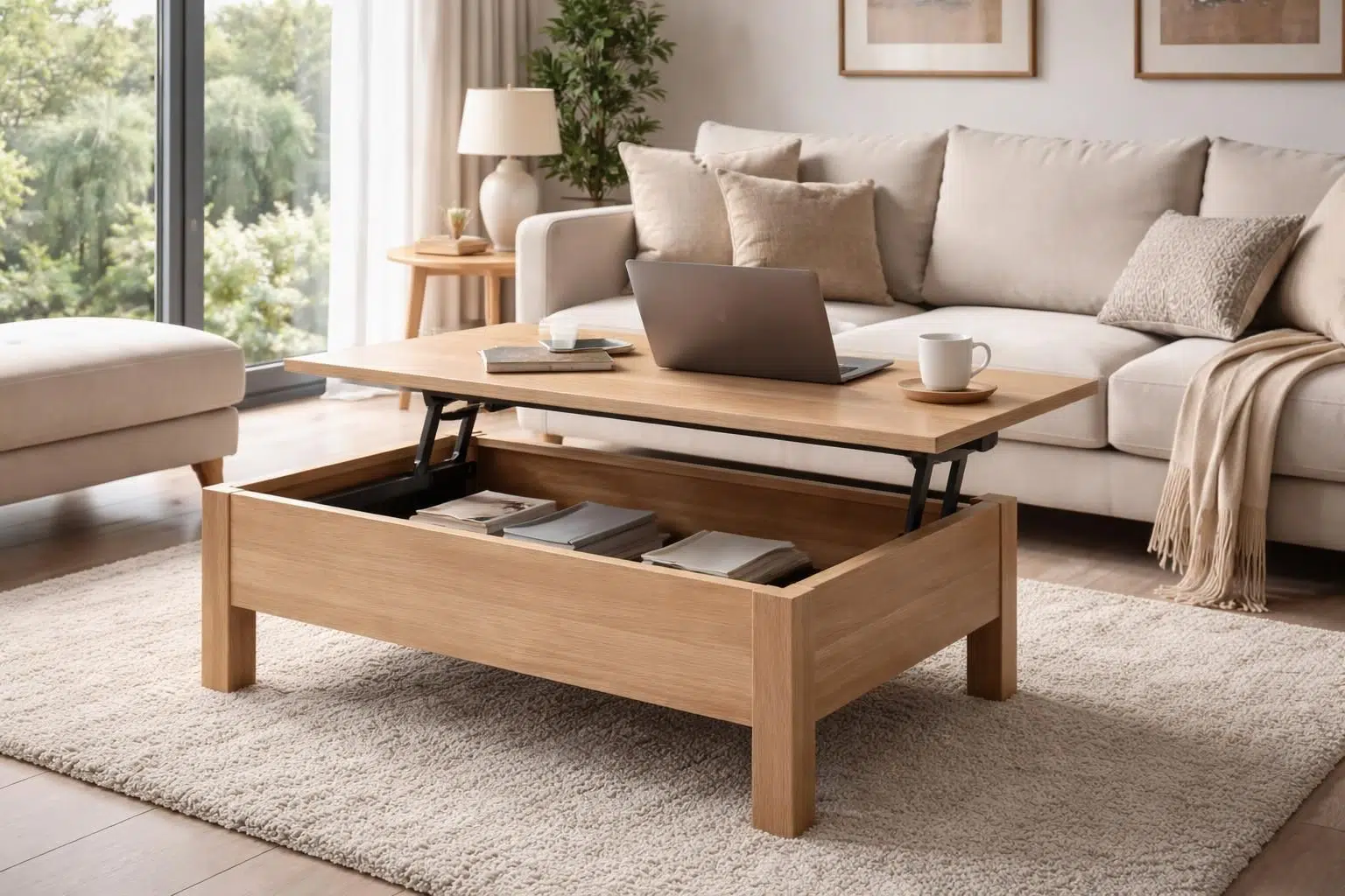 découvrez notre test complet de la table basse relevable menzo, modèle carrera, idéale pour optimiser l'espace et moderniser votre salon avec style et fonctionnalité.