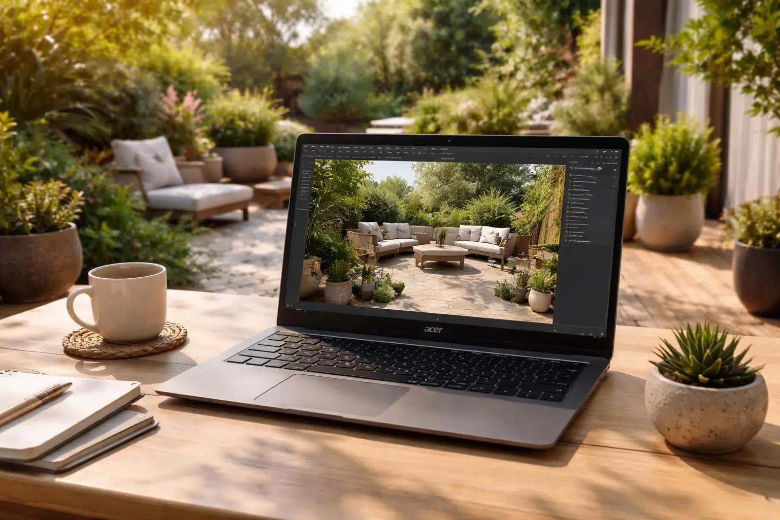 découvrez comment modéliser facilement l’aménagement de votre terrasse sur votre pc portable acer pour créer un espace extérieur agréable et fonctionnel.
