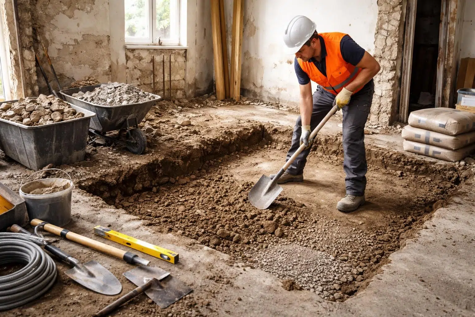 apprenez comment décaisser le sol efficacement pour vos travaux de rénovation grâce à notre guide complet et détaillé, étape par étape.
