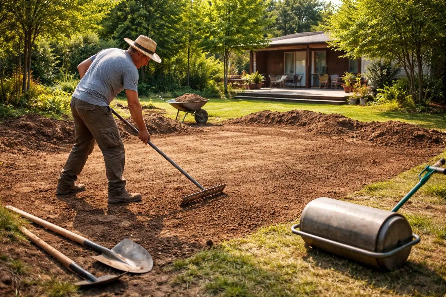 découvrez nos conseils pratiques pour le nivellement de jardin et apprenez à aplanir votre terrain facilement avant d'aménager une pelouse parfaite.