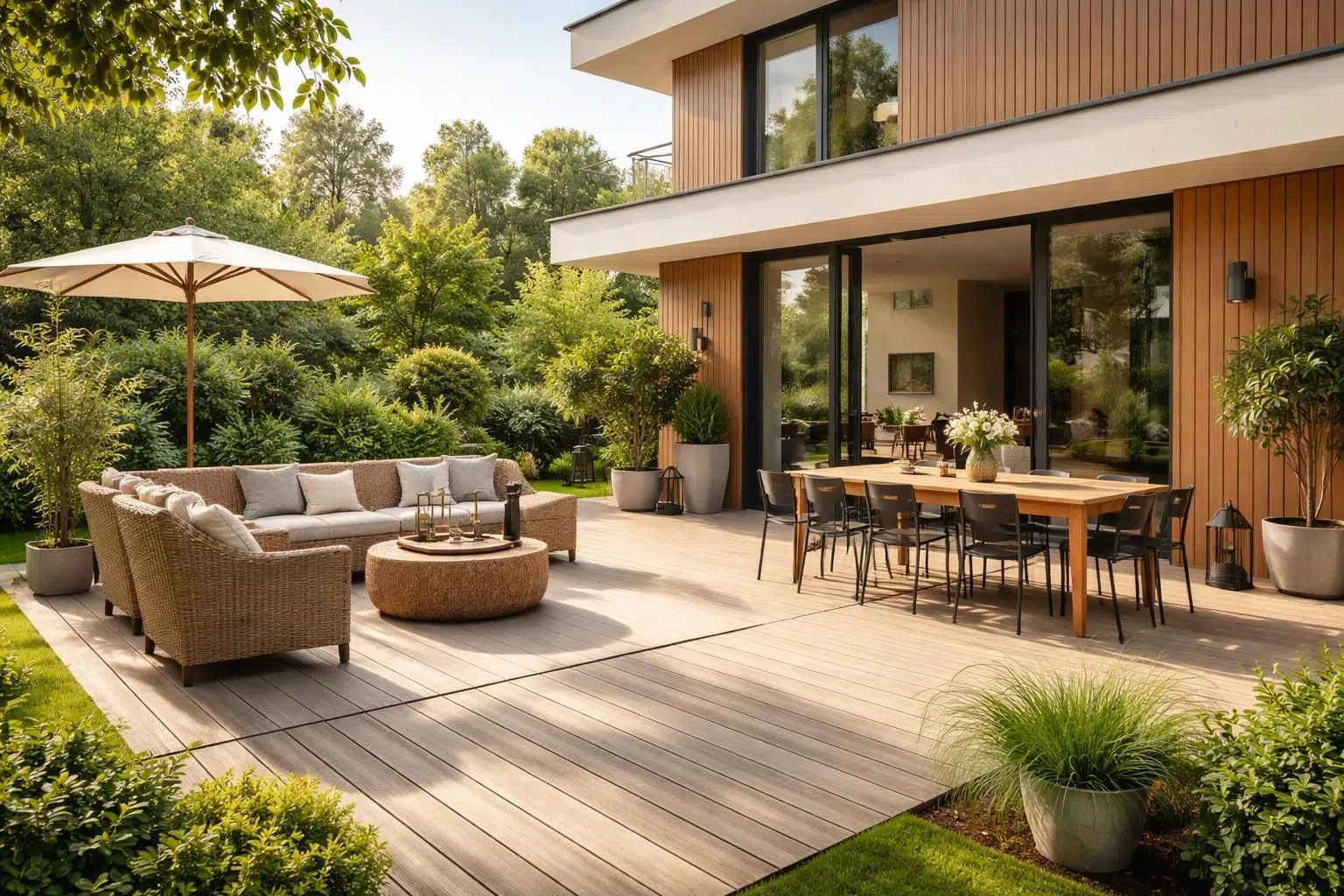 découvrez comment choisir la taille idéale de votre terrasse pour optimiser confort et esthétique autour de votre maison.