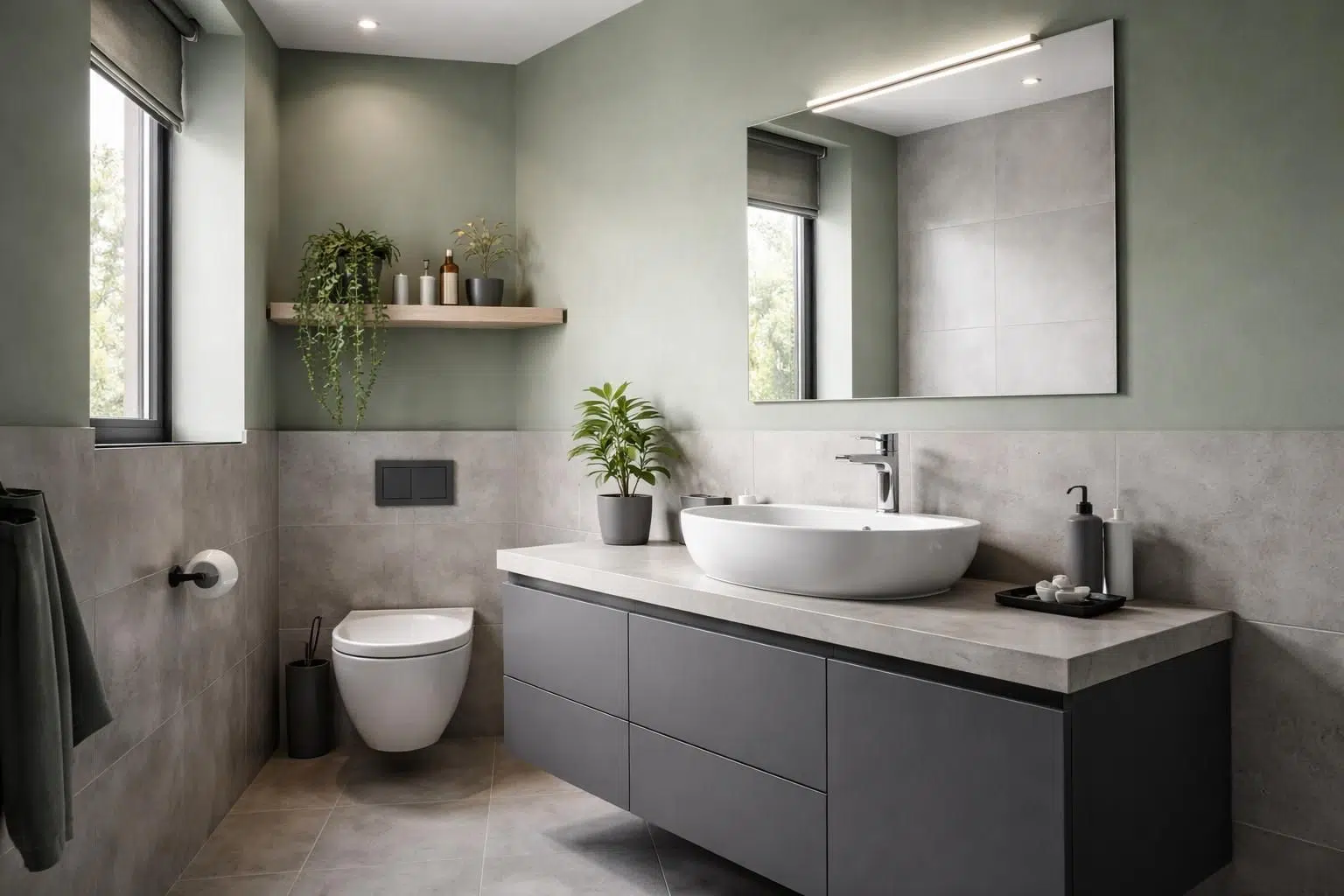 découvrez comment harmoniser le vert et le gris pour créer des toilettes modernes et élégantes, alliant style et fraîcheur dans votre espace sanitaire.