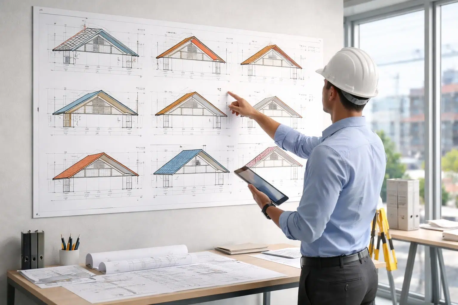 découvrez comment consulter un tableau de pente de toiture pour choisir l'inclinaison idéale de votre toit et assurer une bonne évacuation des eaux.