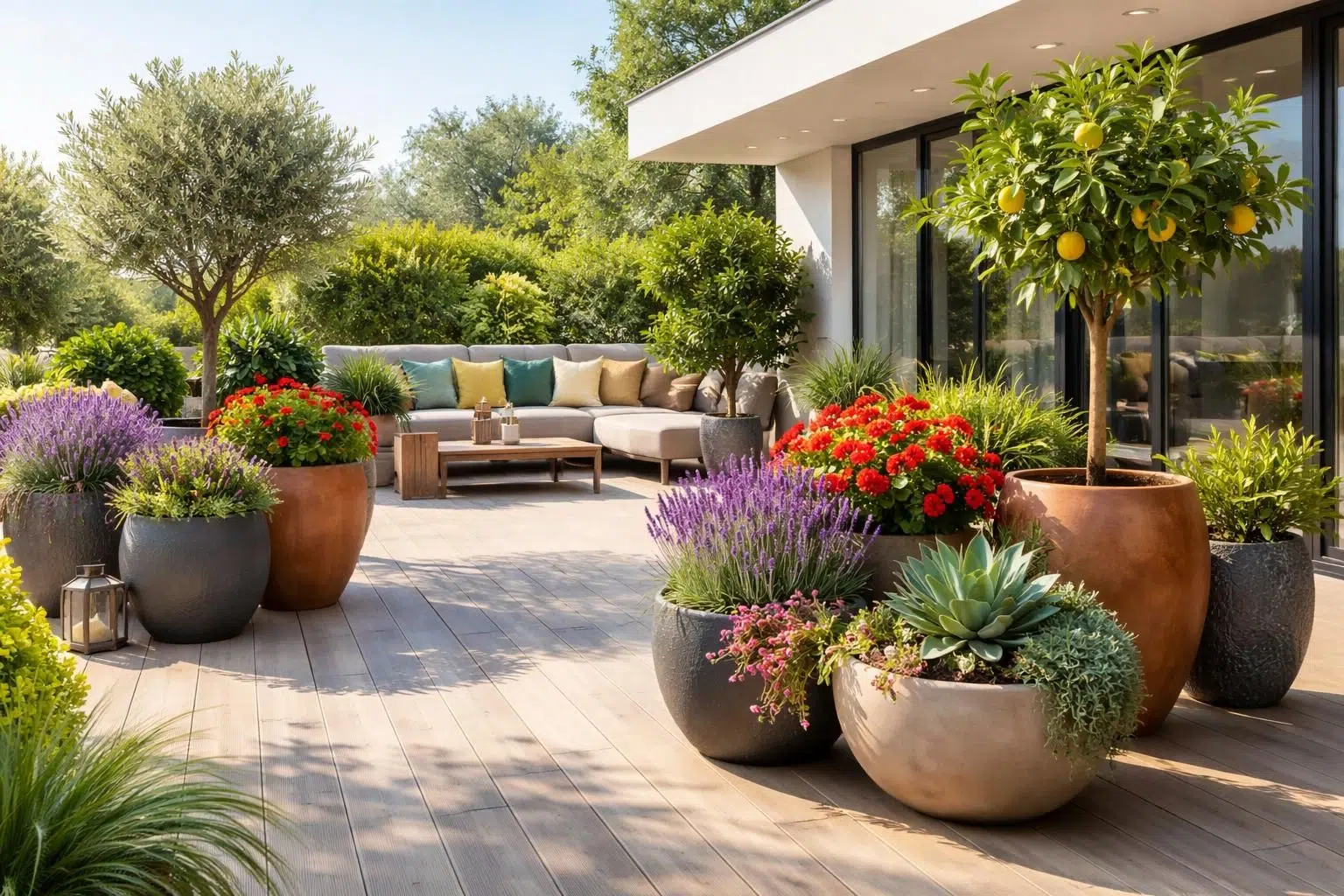 découvrez quelles plantes choisir pour habiller de grands pots sur votre terrasse et créer un extérieur accueillant et esthétique.