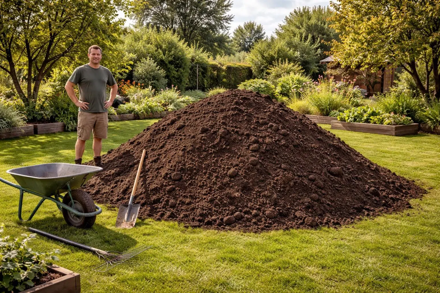 découvrez ce que représentent 10m³ de terre pour l'aménagement de votre jardin et comment optimiser cet apport pour un espace extérieur réussi.