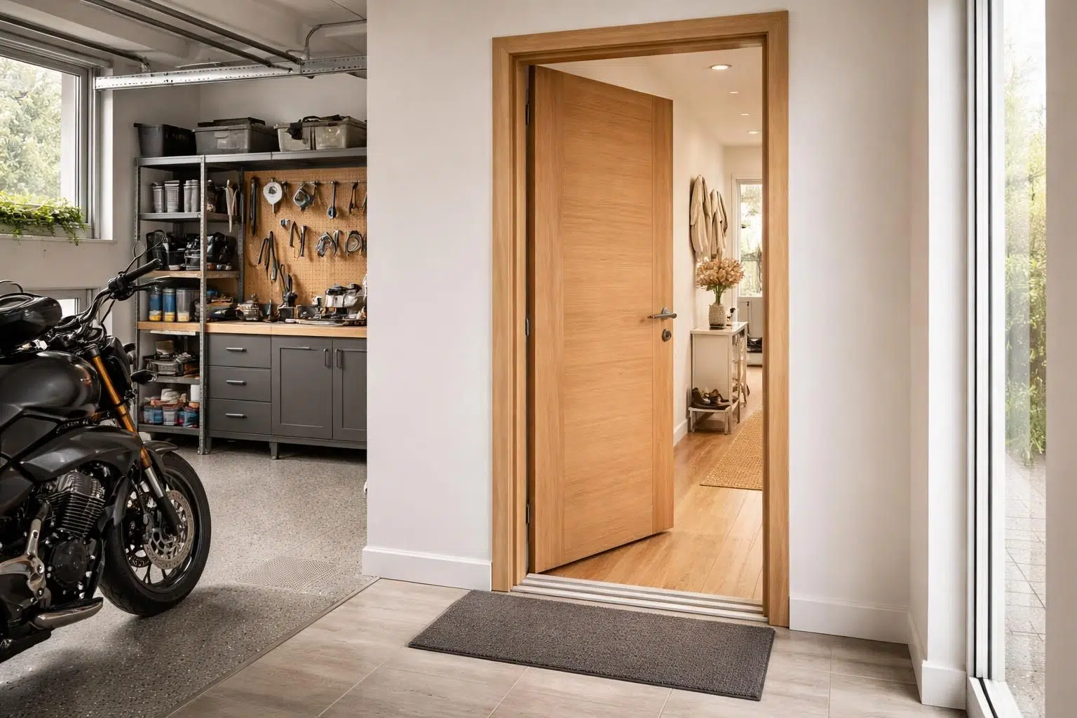 découvrez nos conseils pratiques pour aménager une porte entre votre garage et votre maison en toute sécurité et avec style.