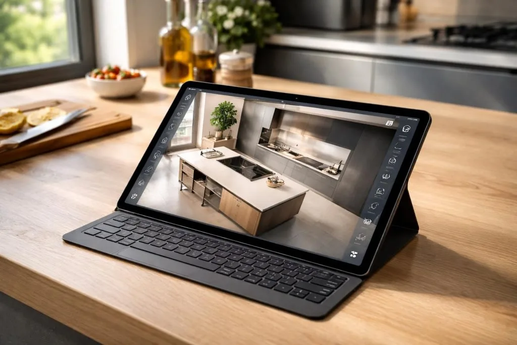 découvrez comment simuler une implantation de cuisine réaliste directement sur votre tablette windows 10 grâce à des applications intuitives et performantes.